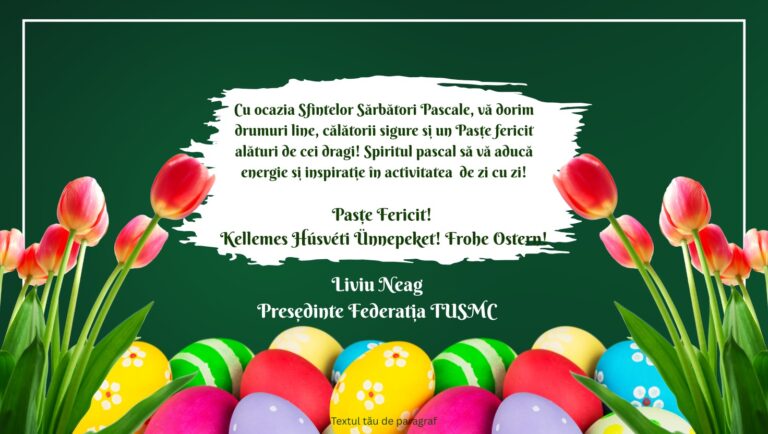 Sărbători Pascale cu bine!